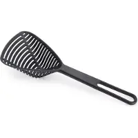 Joseph Joseph Passoire Cuillère Duo Spoon Colander Noir, design moderne et fonctionnel, idéal pour l'égouttage des aliments légers, résistants et pratiques pour votre cuisine.