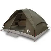 vidaXL Tente de camping dôme 2 personnes brune étanche à l'eau