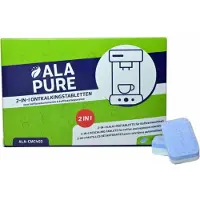 Alapure Pastilles de détartrage 2 en 1 20g machine à espresso (30 pcs)