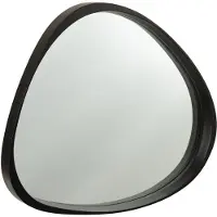 J-Line Miroir Mdf Verre Noir Petit Giles