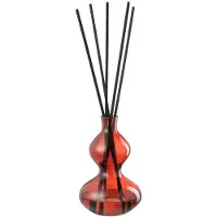 J-Line Diffuseur de Parfum en Verre "Li-Ly" 500ml Incense Rouge