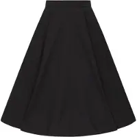 Hell Bunny Jupe mi-longue de - - Jupe Années 50 - XS - XL - pour Femme - noir - Taille S