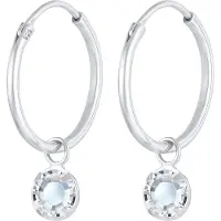 Elli Boucles d'oreilles argent / transparent