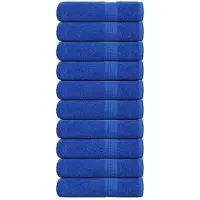 vidaXL Serviettes de douche 10 pcs bleu 70x140 cm 360 g/m² 100% coton