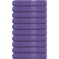vidaXL Serviettes de sauna 10 pcs violet 80x200 cm 360 g/m² 100% coton
