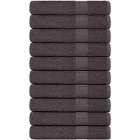 vidaXL Serviettes 10 pcs anthracite 100x200 cm 360 g/m² 100% coton