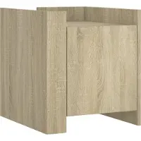 vidaXL Table de chevet chêne sonoma 45x50x50 cm bois d’ingénierie