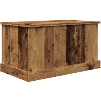 vidaXL Coffre de rangement imitation vieux bois 70x40x38 cm Bois composite