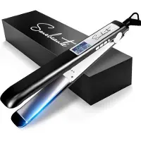 Sansbeauté Lisseur professionnel - 2 en 1 - Fer à boucler - Lisseurs - Lisseur de cheveux - Réchauffement rapide - 80℃ à 230℃ - Lissage et bouclage - Technologie ION - Noir classique