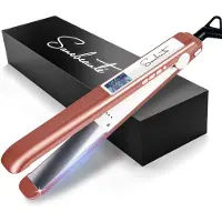 Sansbeauté Lisseur professionnel - 2 en 1 - Fer à boucler - Lisseurs - Lisseur de cheveux - Réchauffement rapide - 80℃ à 230℃ - Lissage et bouclage - Technologie ION - Rose Gold