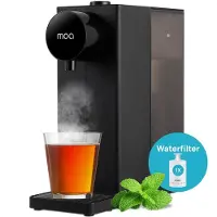 Moa Distributeur d'eau chaude HWD01B - Robinet d'eau chaude - Bouilloire instantanée de luxe - Température réglable (20°C, 40°C, 85°C, 100°C) - Sélection du volume (200 ml, 400 ml) - Distributeurs