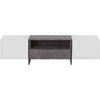 Beliani Meuble Tv Blanc Russel