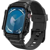 Spigen Coque Rugged Armor Pro Apple Watch Series 10 / 11 - 46 mm - Matte Black