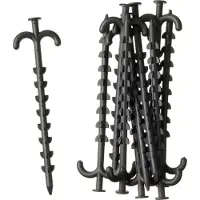 Nature Ensemble de supports de filet 10 pcs 25 cm
