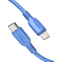 Innostyle Jazzy Usb-C Lightning Mfi Fast Charging Cable For Iphone Polyamide 1M Blue