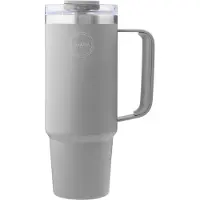 AYA&IDA Mug Isotherme AYA&IDA Thermocup with straw Light Grey 885 ml