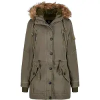 Brandit Parka d’hiver 'Emma' caramel / olive