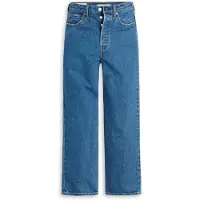 Levi's Jean 'Ribcage Straight Ankle' bleu denim