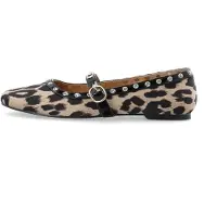 Bianco Ballerines à lanières 'LILJA' beige / noir