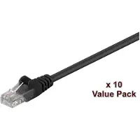 Microconnect Câble réseau RJ-45 10m UTP CAT 5e moulé, bloqué noir -