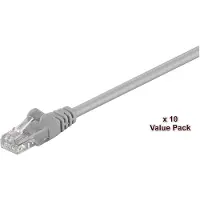 Microconnect UTP Cat5E 10m Grey Câble réseau Gris (V-UTP510VALUEPACKAGE)
