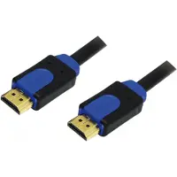 2Direct Câble High Speed HDMI 4K 30 Hz avec Ethernet plaqué or noir bleu 1 m