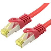 LOGON SSTP Cat6a Câble réseau rouge 5 m (TCR6ASS050R)