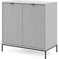 Vicco commode avec tiroirs Eliza, 80 x 81.2 cm avec 2 portes, Gris