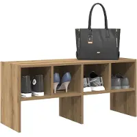 vidaXL Étagère à chaussures empilable chêne artisanal 89,5x30x40 cm