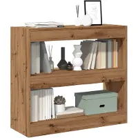vidaXL Bibliothèque/Séparateur de pièce chêne artisanal 80x30x72 cm