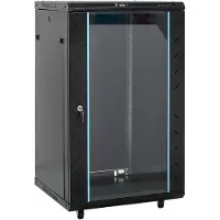 vidaXL 18U Armoire réseau 19" IP20 noir 60x60x100 cm