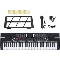vidaXL Clavier de piano électrique 61 touches et pupitre pour enfants