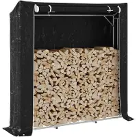 vidaXL Étagère à bois de chauffage avec protection contre la pluie 200x40x200 cm Acier galvanisé