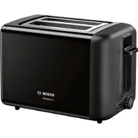 Bosch TAT3P423DE Grille-pain, 2 tranches, 970 W, Noir