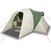 vidaXL Tente familiale dôme 6 personnes Vert Étanche