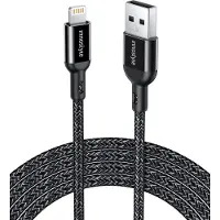 Innostyle Powerflex Usb Lightning Mfi Fast Charging Cable For Iphone Polyamide 2M Black