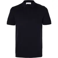 Selected Berg Short Sleeve Polo Bleu XL Homme
