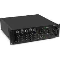 Power Dynamics PAM2004 4-zone matrix versterker - Versterker voor 100V installaties -, Amplificateur stéréo, Noir