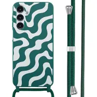 IMoshion Coque design en silicone avec cordon Samsung Galaxy A16 - Petrol Green Groovy
