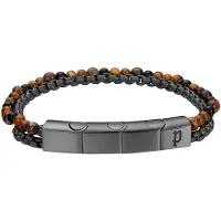 Police Bracelet 'Double Impact' marron