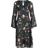 Jawbreaker Robe mi-longue Gothic de - Garden Of Skull Midi Chiffon Dress - XS - 4XL - pour Femme - multicolore - Taille M