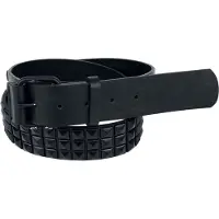 Black premium by emp Ceinture de - Ceinture Cloutée - pour Unisexe - noir - Taille 100 cm