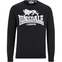 Lonsdale Sweat-shirt 'Go Sport' noir / blanc