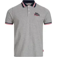 Lonsdale Polo homme coupe slim OCCUMSTER Marl Grey/Navy/Red XXL