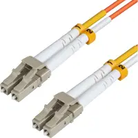 Microconnect - Câble de réseau - LC/UPC multi-mode (M) à LC/UPC multi-mode (M) - 25 m - fibre optique - 50/125 microns - OM2 - sans halogène - orange