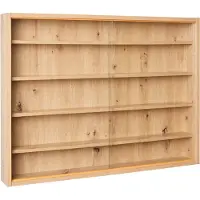Interlink Publishing Vitrine Artisario | 80 x 9,5 x 60 cm | Bois aggloméré | Couleur sable