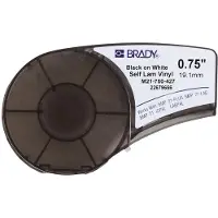 Brady M21-750-427 ruban vinyle laminé noir sur blanc 19,1 mm x 4,30 m (d'origine)