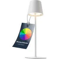 Classbach TL 4025 Lampe de table rechargeable LED blanche