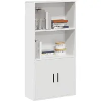 vidaXL Bibliothèque blanc 60x24x120 cm bois d'ingénierie