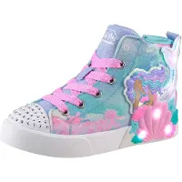 SKECHERS Twinkle Magic - Mermaid Sea Sneakers Hoog - Licht blauw - Maat 30